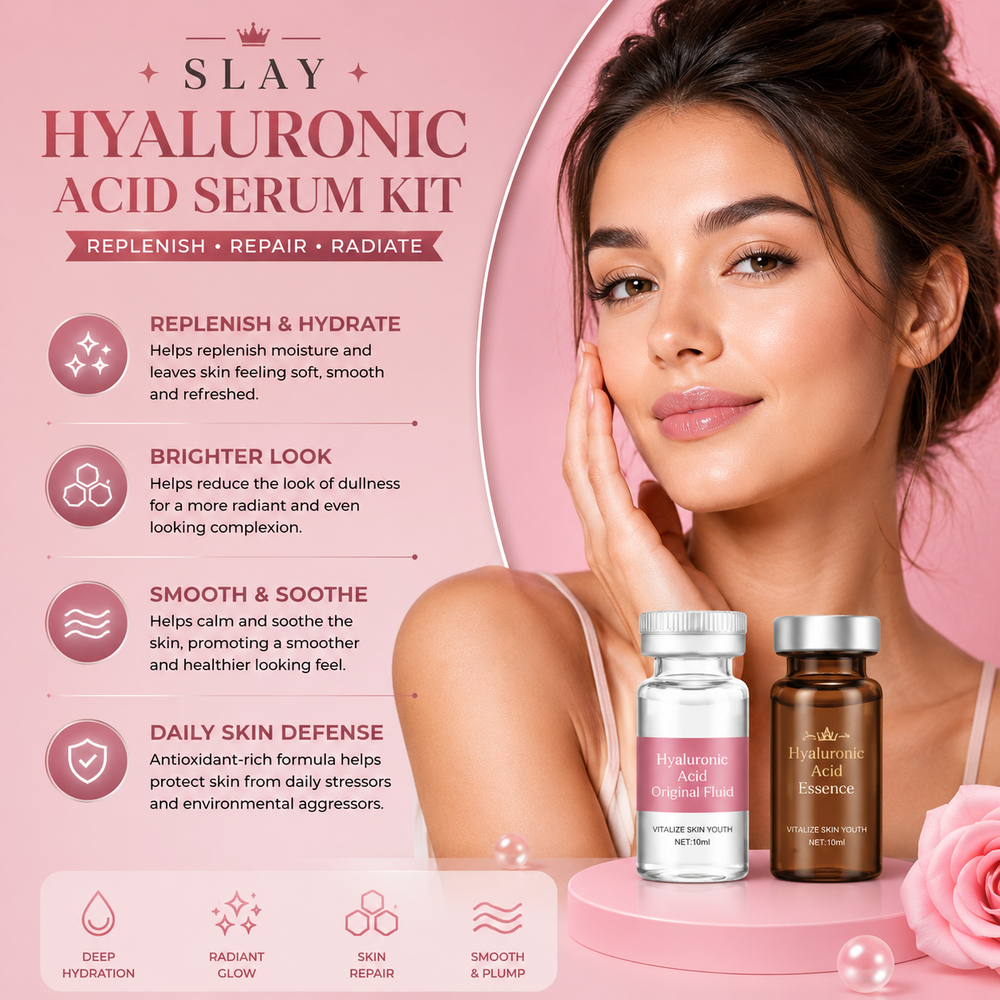 Slay RenewGlow™ Micro Roller Serum Kit