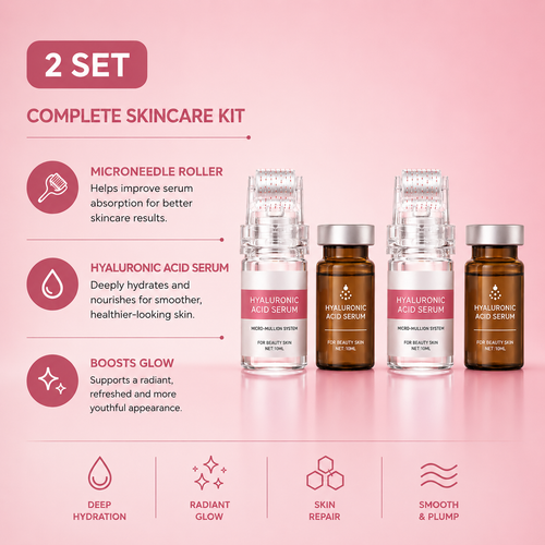 Slay RenewGlow™ Micro Roller Serum Kit